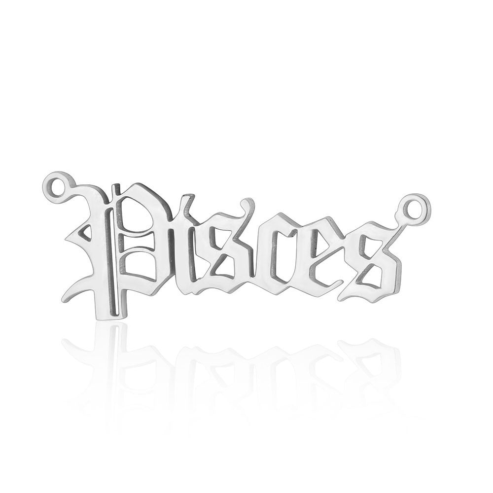12 Zodiac Signs Charms in Stainless Steel