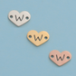 26 Heart Letter Two Holes Charms