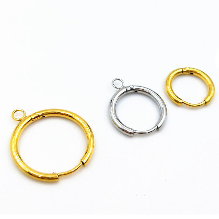 Small circle Hoop Earring for pendants