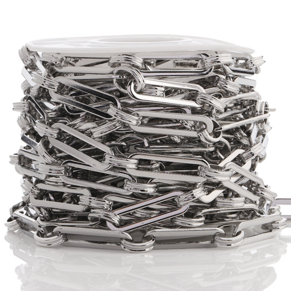 C1576 6mm 1:1 Long paper clip chain