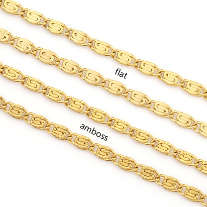 C1583 3mm Greek Key / Meander Chain