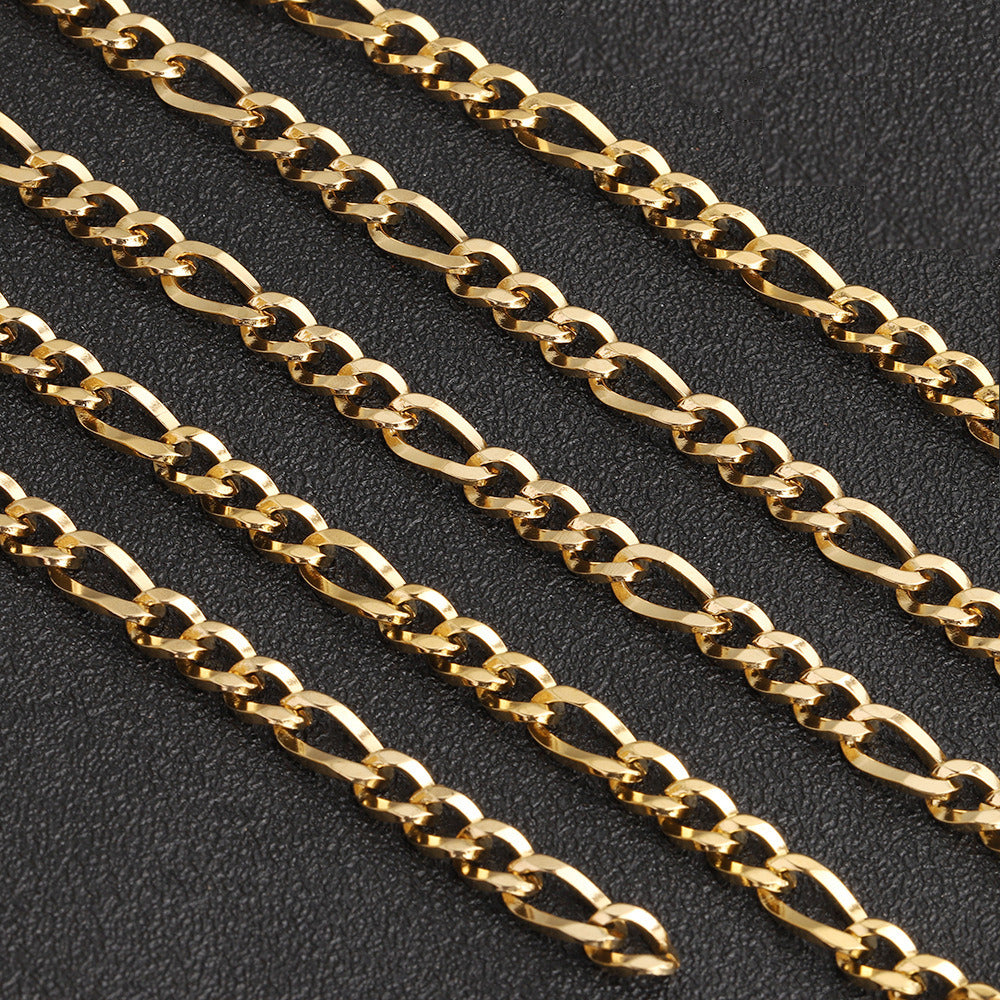 C1658 5mm Square wire 3:1 Figaro Chain