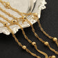 C1794 4mm Beads Twisted Chain