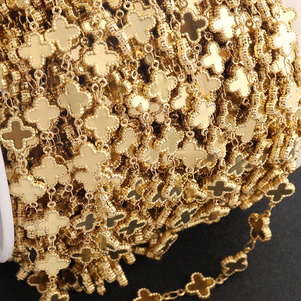 C1704 Stainless steel four leaf clover chain