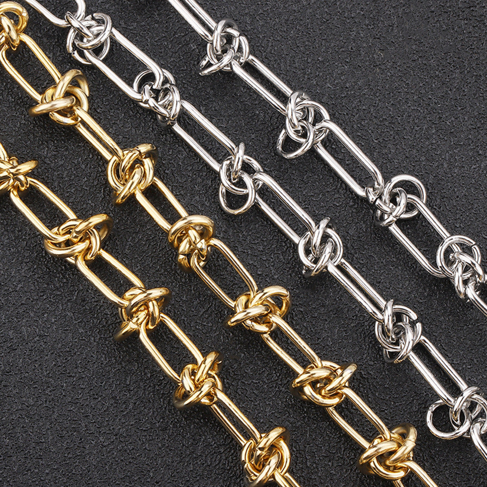 Knot Chain Options C1256 Knot chain-Vacuum Plating Waterproof Stainless steel chain ...