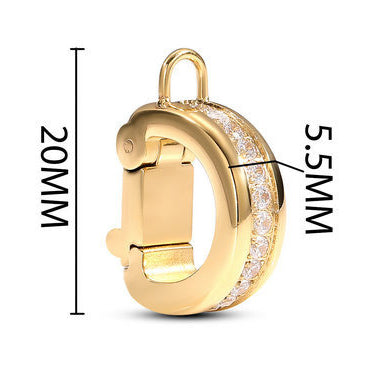 0090 Zircon Oval clasp