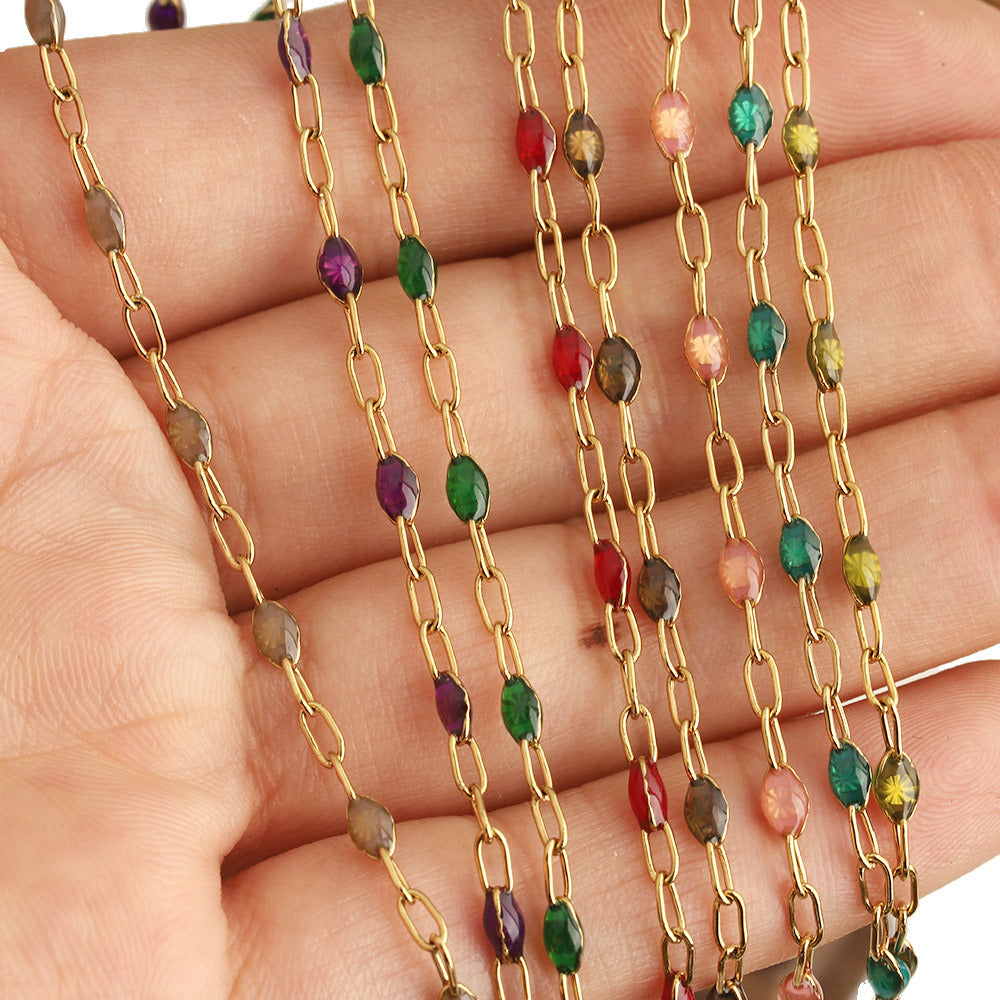 C1829 Colorful PaperCilp Chain
