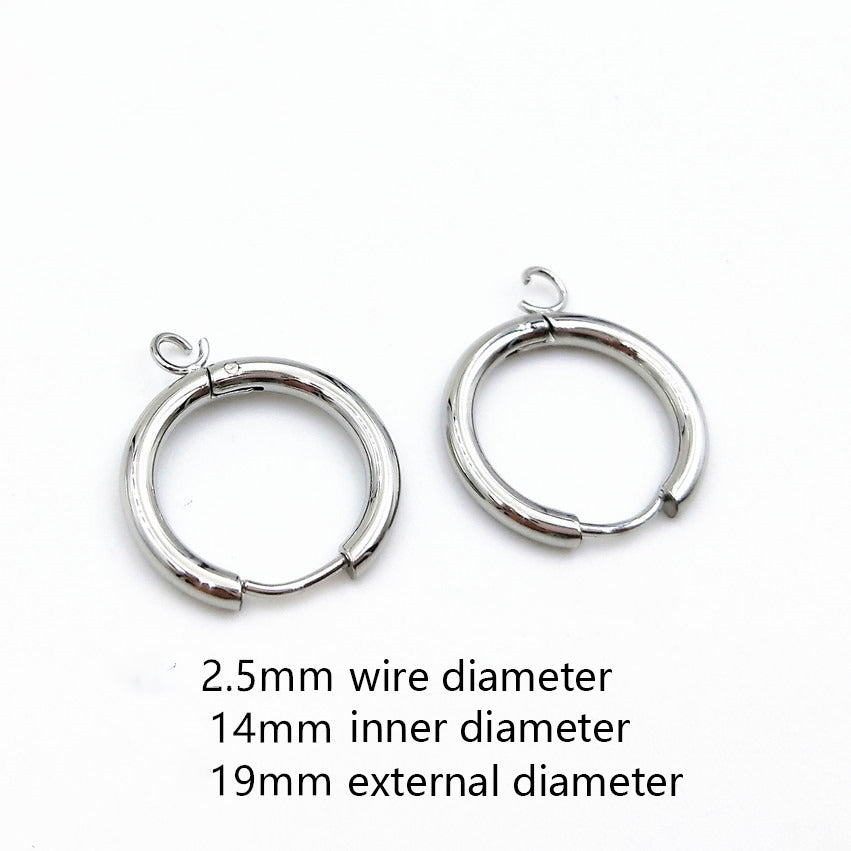 Small circle Hoop Earring for pendants