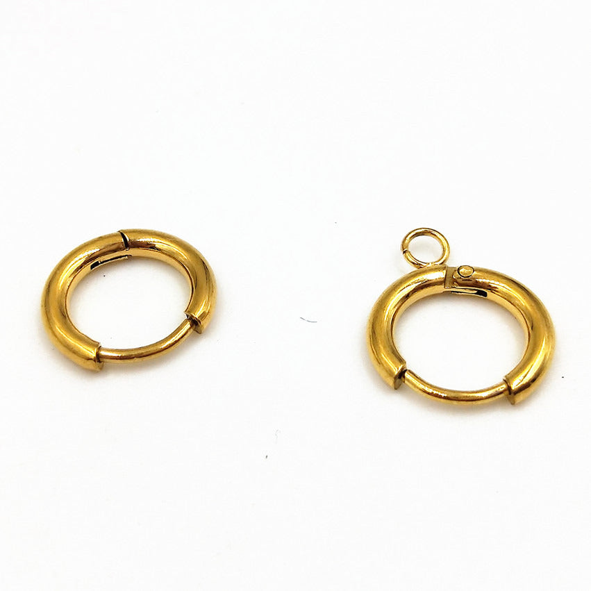 Small circle Hoop Earring for pendants