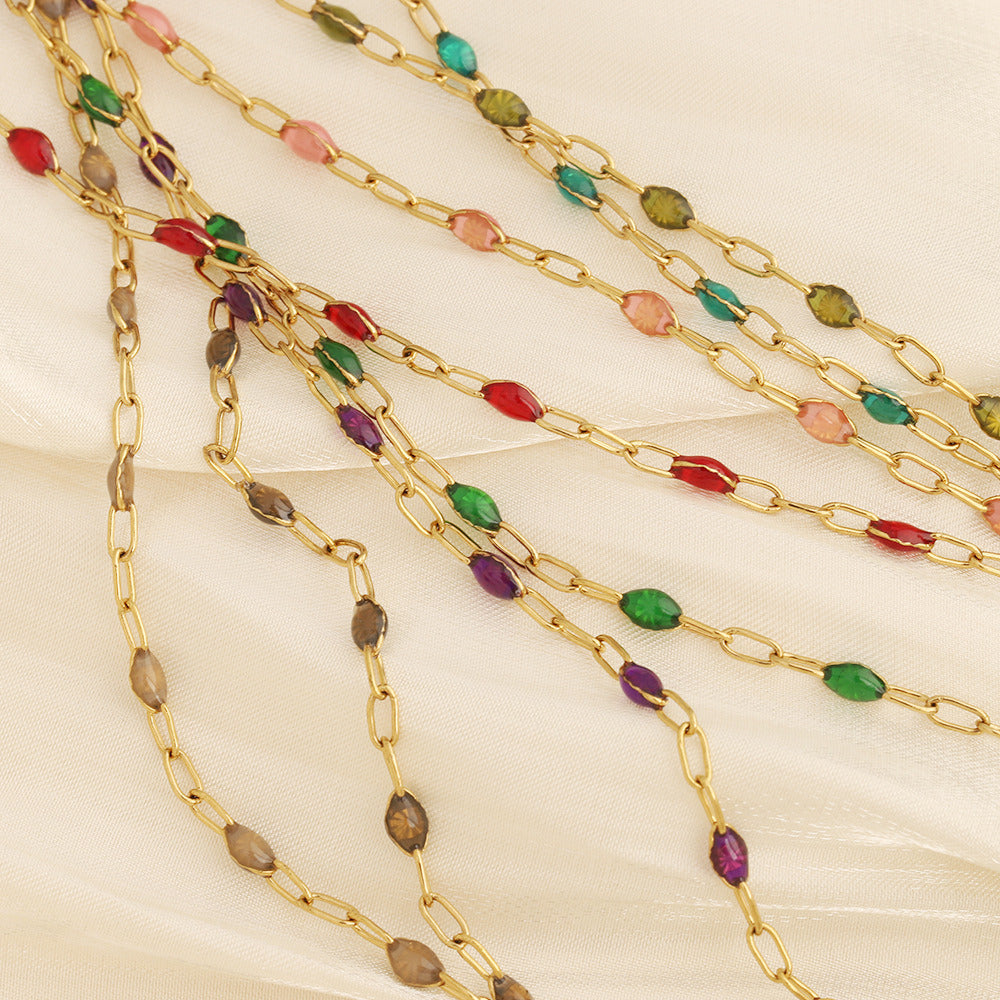 C1829 Colorful PaperCilp Chain