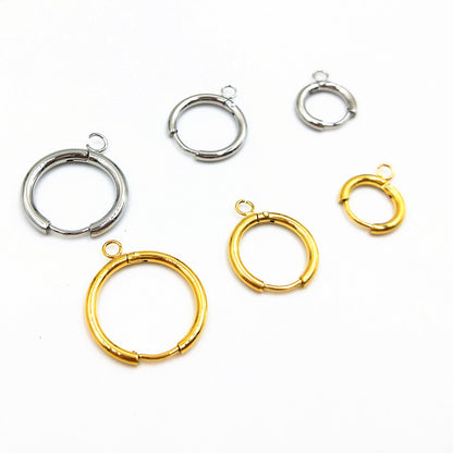 Small circle Hoop Earring for pendants