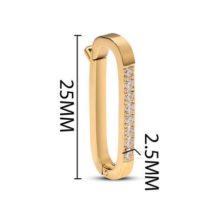 0090 Zircon Oval clasp