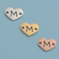 26 Heart Letter Two Holes Charms