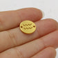 Round 12 Zodiac Signs Two Holes Charms