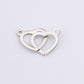 Double heart charm