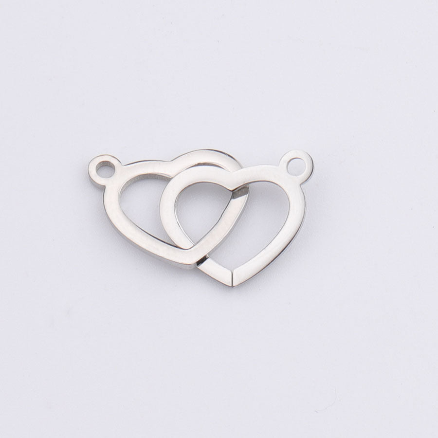 Double heart charm