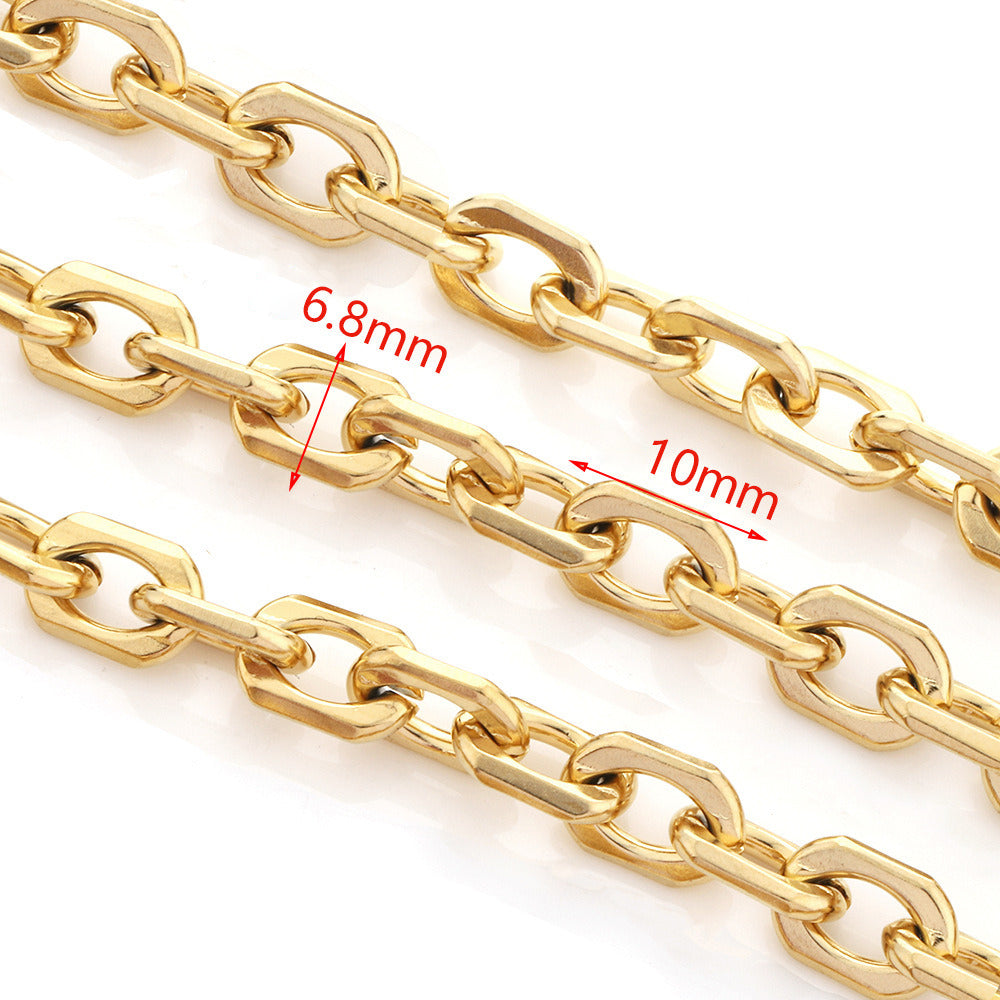 C1500 flat cable chain-Vacuum Plating Waterproof Stainless steel chain