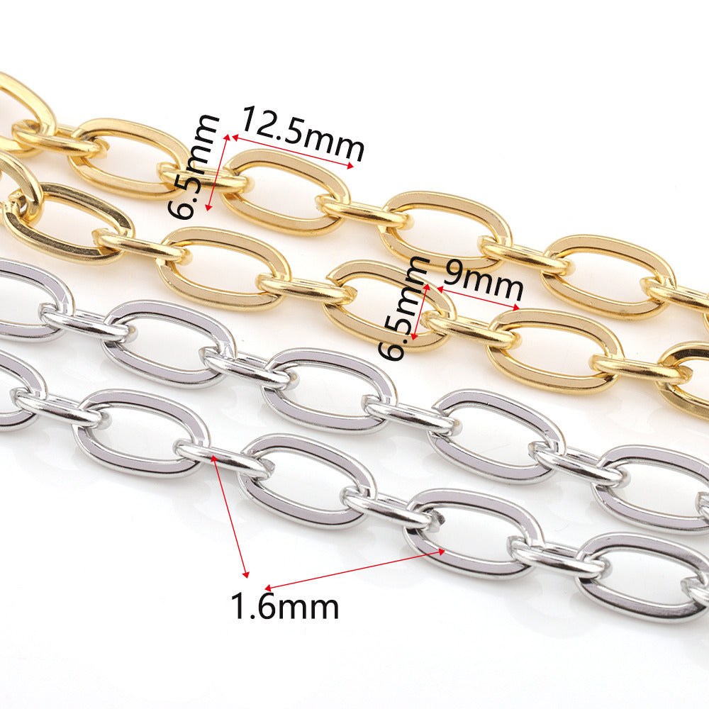 C1324 1 : 1 cable chain-Vacuum Plating Waterproof Stainless steel chain