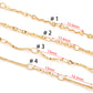 C1491 Four style stick chain-Vacuum Plating Waterproof Stainless steel chain