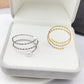 1mm Three layer engraved ring