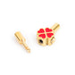 3mm Enamel Four Leaf Clover Clasp for Cord Bracelet