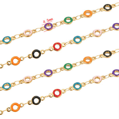 C1531 4.5mm Enamel Circle Chain