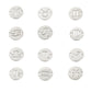 Round 12 Zodiac Signs Two Holes Charms