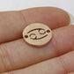 Round 12 Zodiac Signs Two Holes Charms