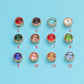 Birthstone small hole bead