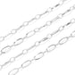 C1180 Circles and ovals chain-Vacuum Plating Waterproof Stainless steel chain