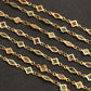C1778 Glitter oil droplets clover chain