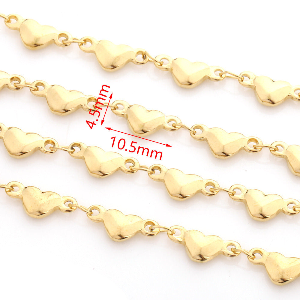 C1608 4.5mm Heart chain