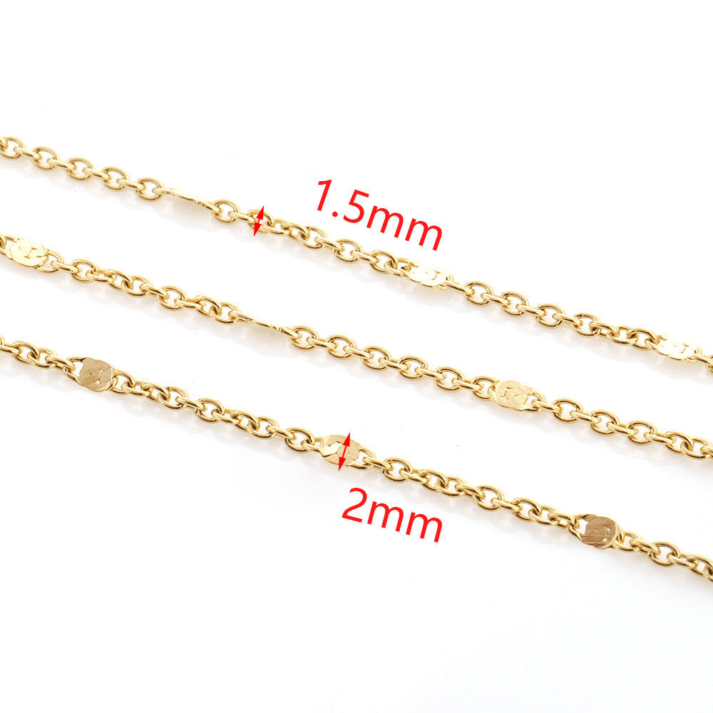 C1551 Glitter cable chain