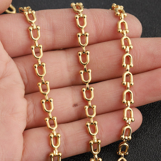 C1722 5mm Horseshoe Stainless Steel Chain