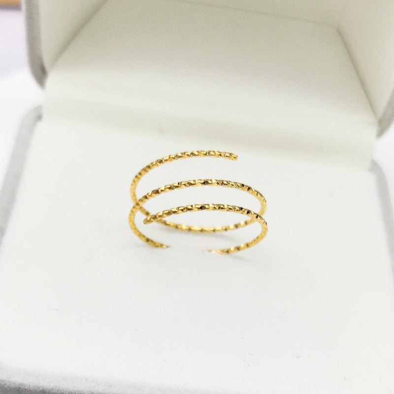 1mm Three layer engraved ring
