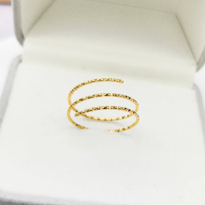 1mm Three layer engraved ring