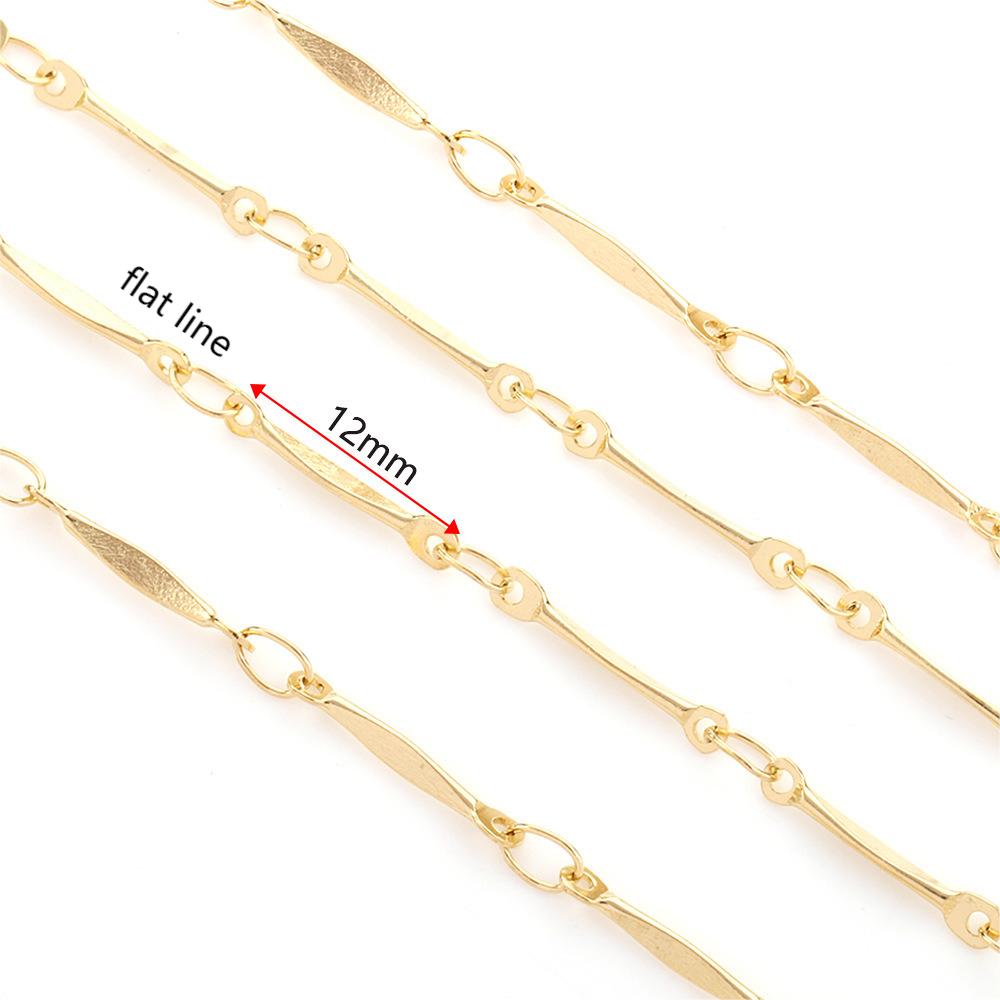 C1417 four different stick chains-Vacuum Plating Waterproof Stainless steel chain