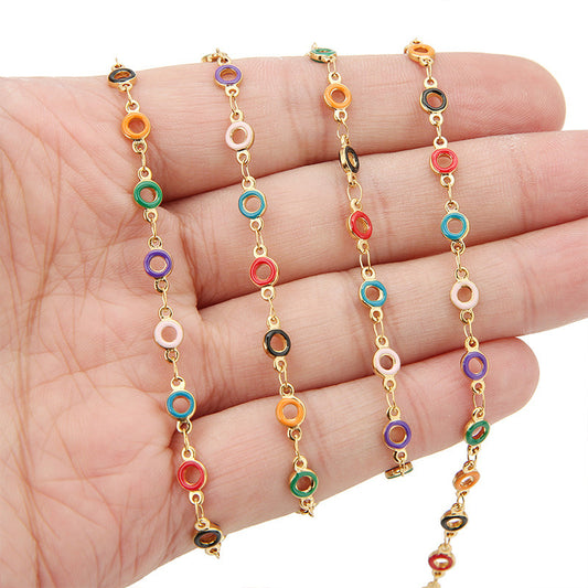 C1531 4.5mm Enamel Circle Chain
