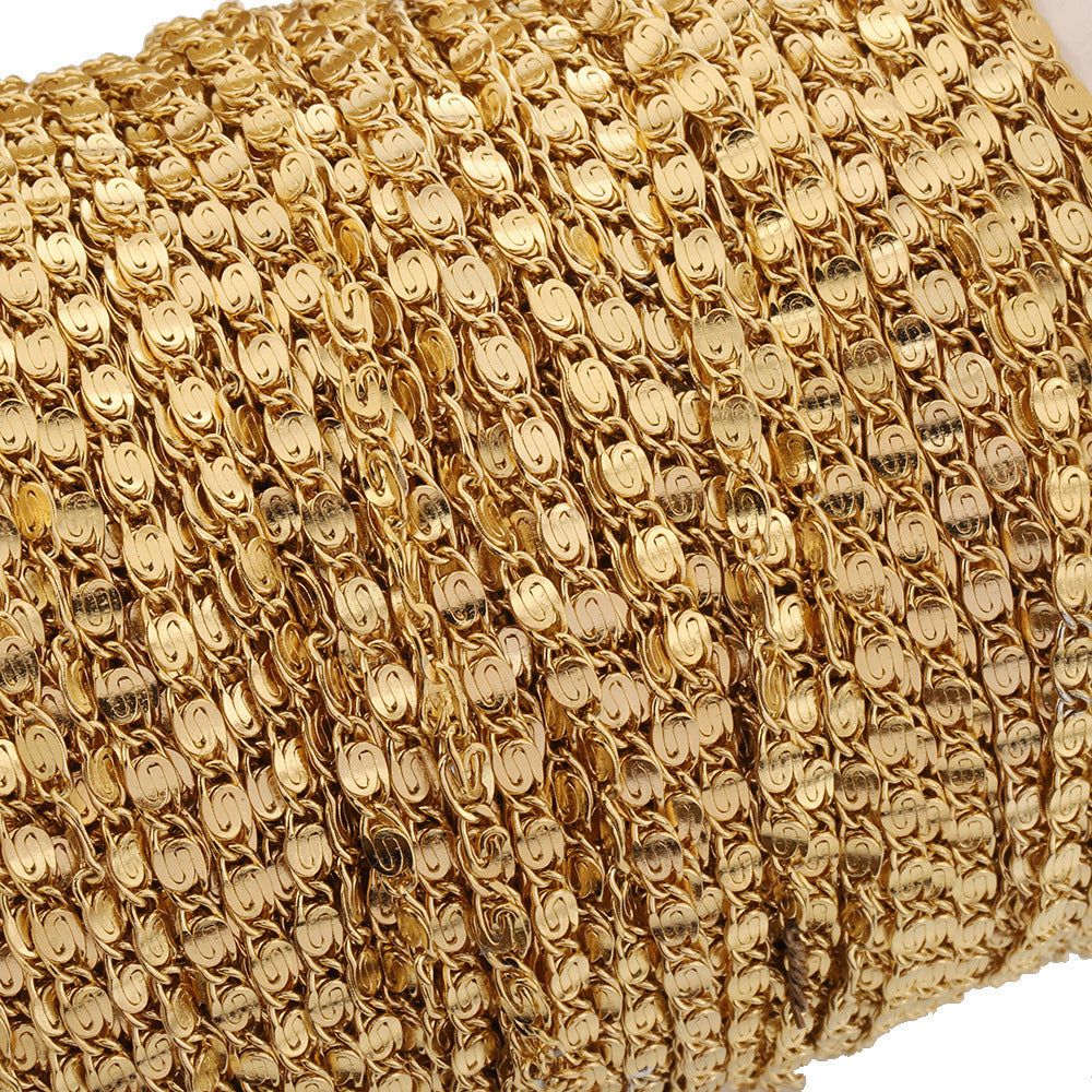 C1583 3mm Greek Key / Meander Chain