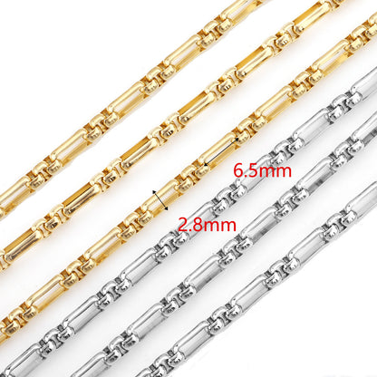 C1299 3:1 Square pearl chain-Vacuum Plating Waterproof Stainless steel chain