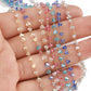 C1628 3D Heart crystal handmade chain