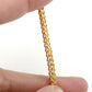 C1367 Cut braided chain-Vacuum Plating Waterproof Stainless steel chain