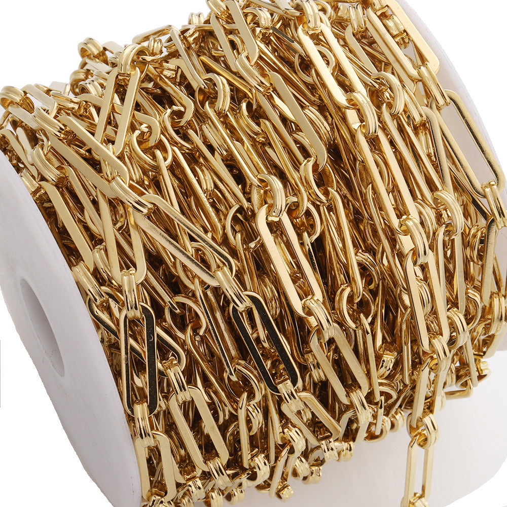 C1576 6mm 1:1 Long paper clip chain