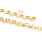 C1237 Circle pearl chain-Vacuum Plating Waterproof Stainless steel chain