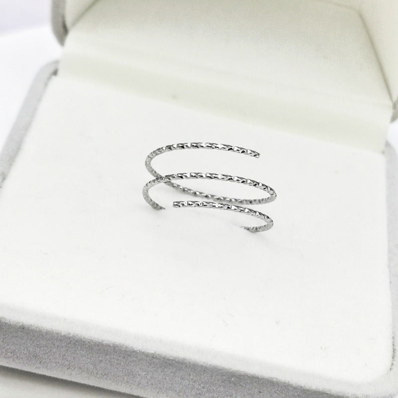 1mm Three layer engraved ring