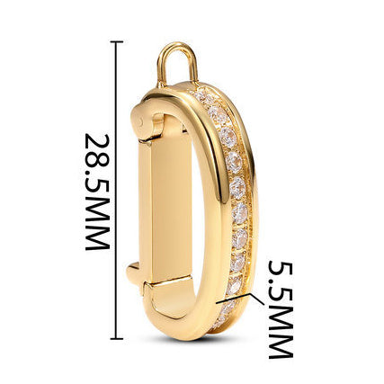 0090 Zircon Oval clasp