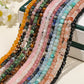 4mm Cube faceted crystal stone beads