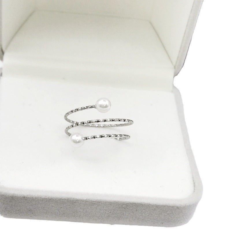 1mm Three layer engraved ring