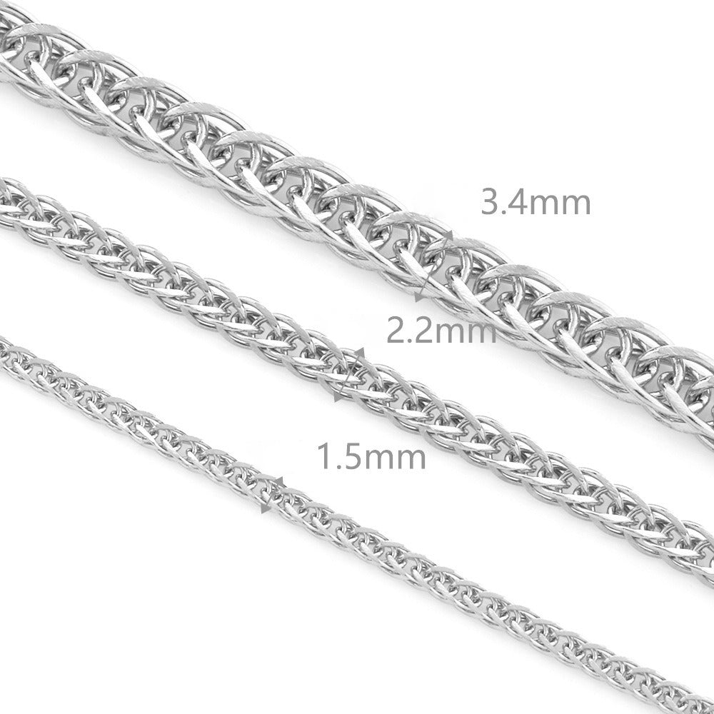 C1474 Foxtail /Chopin  chain-Vacuum Plating Waterproof Stainless steel chain