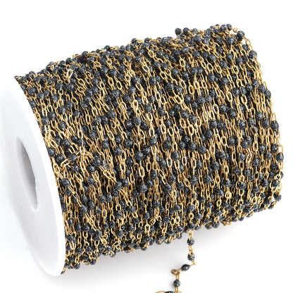 C1770 Enamel Glitter Beads Chain